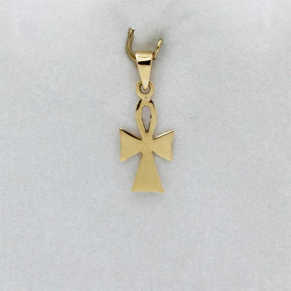 Dije Forma de Cruz en Oro 18k